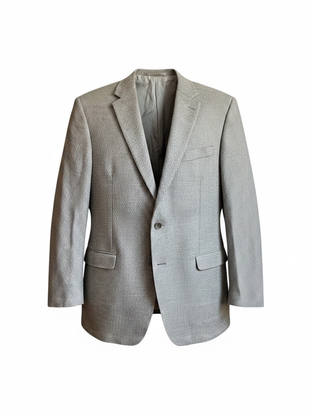 Lauren Ralph Lauren Men's SIlk Wool Blend Blazer Sport Coat Size 44L Houndstooth